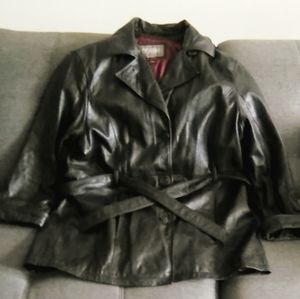 Women's Wilson's Leather Trench Coat